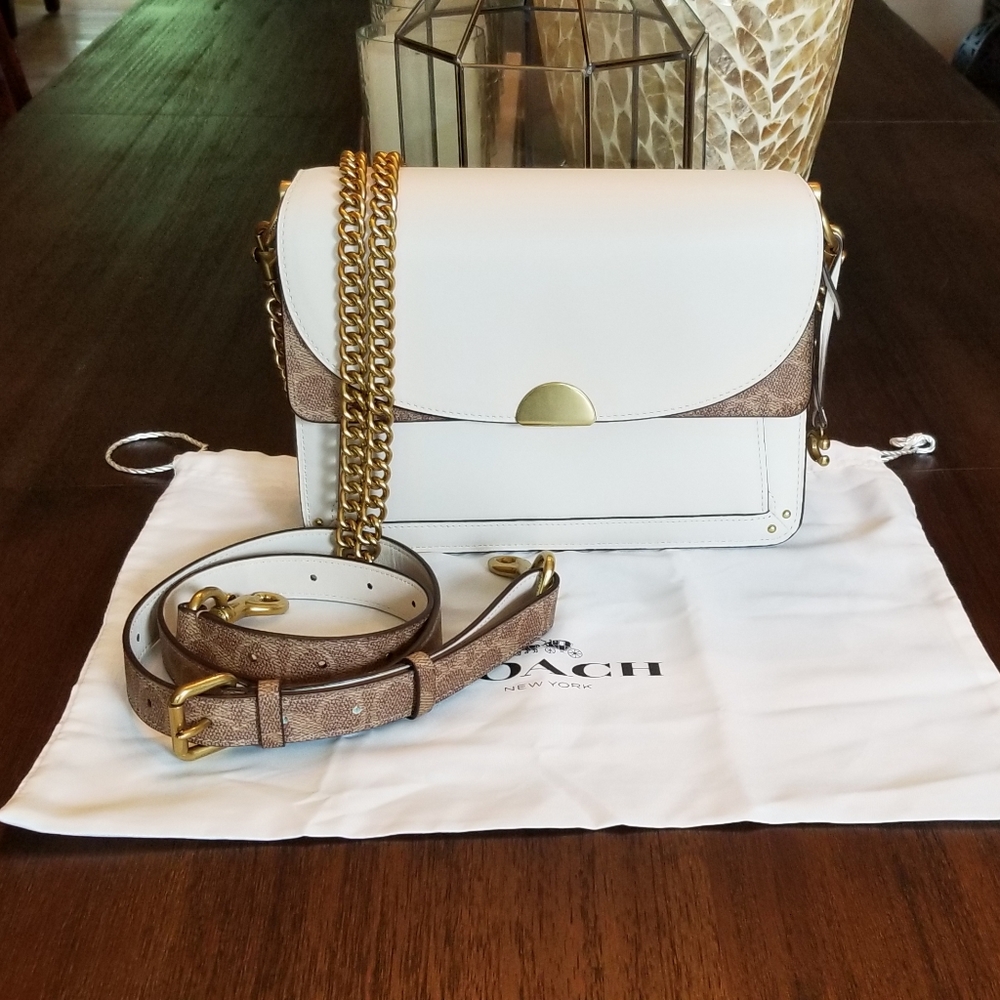 Coach Dreamer Shoulder bag in Chalk and Signature CC